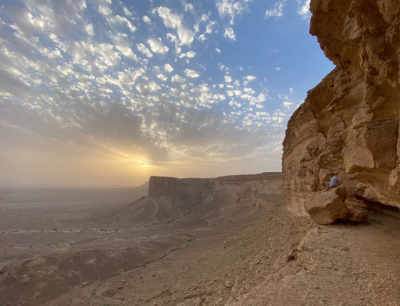 The second edge of the world, the Tuwaiq Mountains -